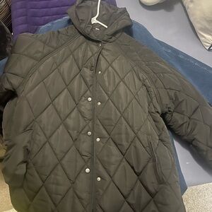 Men's Black Quilted Jacket